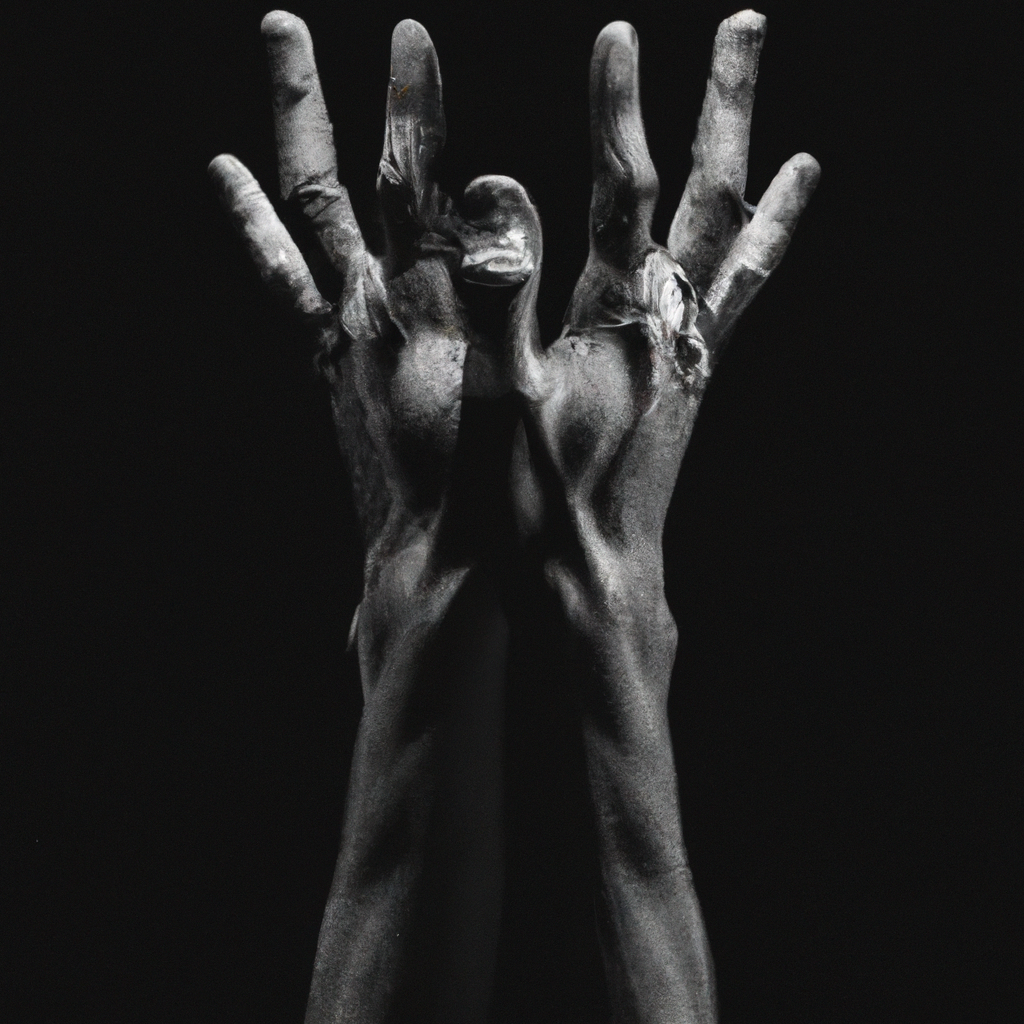 Ícono de manos colaborando, estilo minimalista